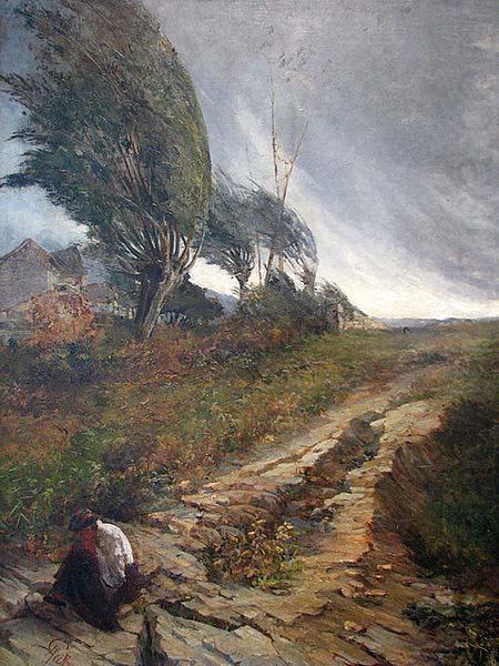 Antonio Parreiras High Wind oil painting picture